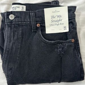 Abercrombie Ultra Rise 90s Straight Jean Curve Love